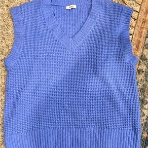 Kensie V-Neck Blue Sweater Vest